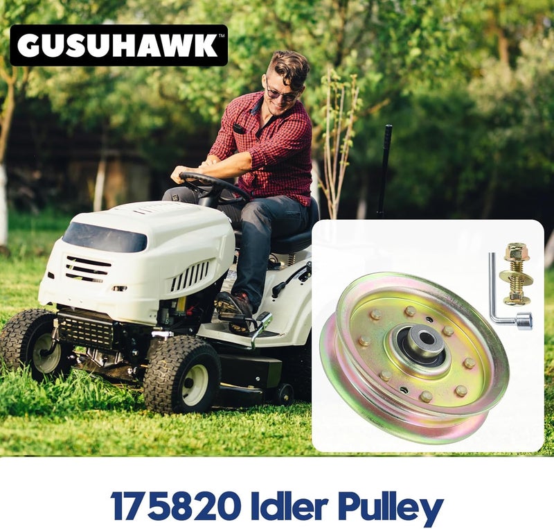 GUSUHAWK 175820 Pulley Replaces Husqvarna 596481401, 532175820, 539107620, Craftsman 175820 for Husqvarna MZ52, MZT52, MZ54, MZ61, MZ6128, MZT61, GTH2548, YTH2448, Z4824, Craftsman GT5000 Tractors - Image 2